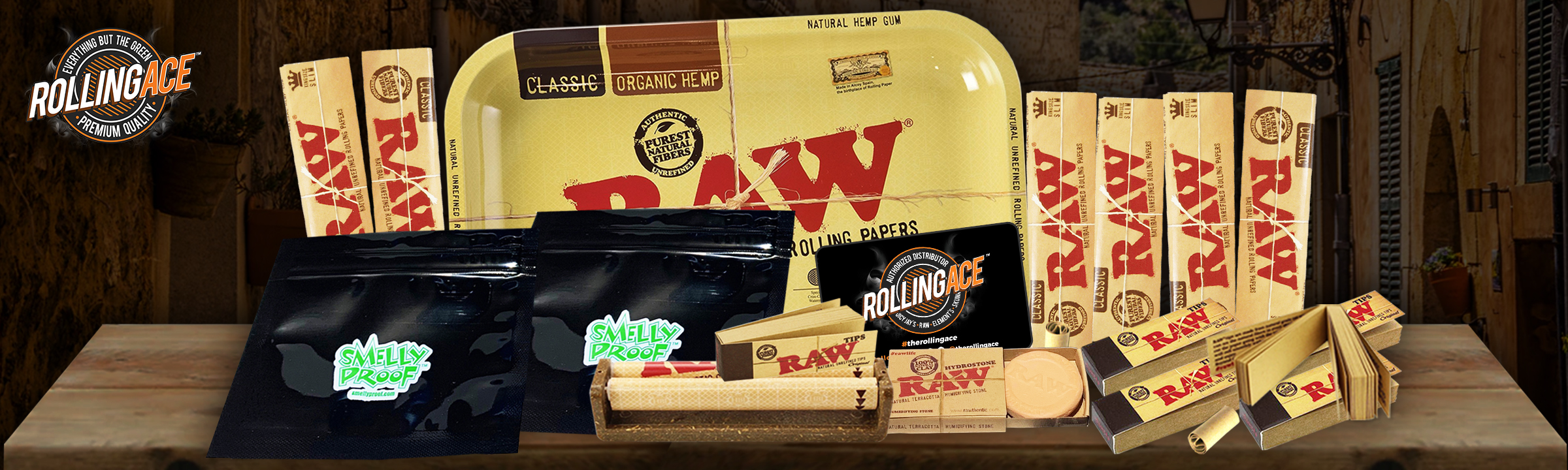 Raw King Size Classic Bundle with Tray